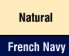 Natural/French Navy