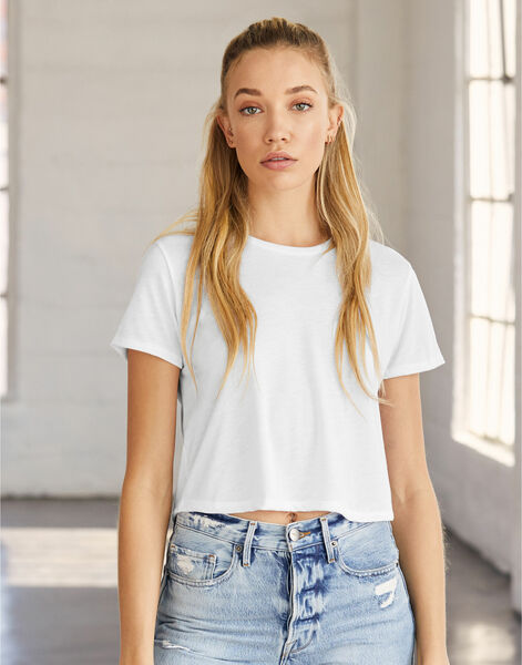Photo of BE8882 Bella+Canvas Womens Flowy Cropped Tee