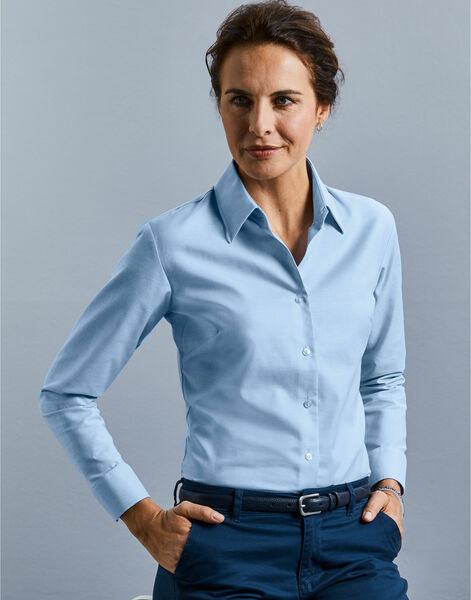 Photo of 932F Ladies' Long Sleeve Easy Care Oxford Shirt
