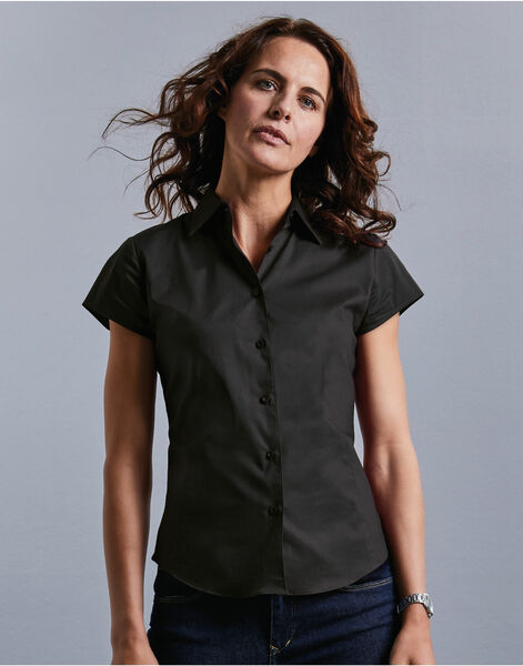 Photo of 947F Ladies' Cap Sleeve Easy Care Fitted Shirt