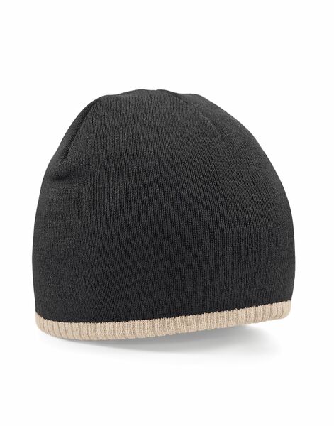 Photo of B44C Beechfield Two-Tone Beanie Knitted Hat