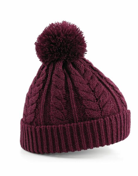 Photo of B454 Beechfield Cable Knit Snowstar Beanie