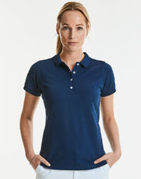 photo of Russell Ladies Stretch Polo - 566F