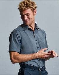 photo of Men's Short Sleeve Polycotton Easy ... - 935M