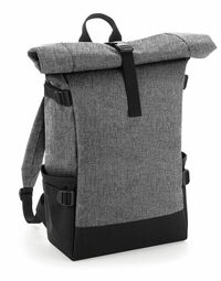 photo of Bagbase Block Roll-Top Backpack - BG858